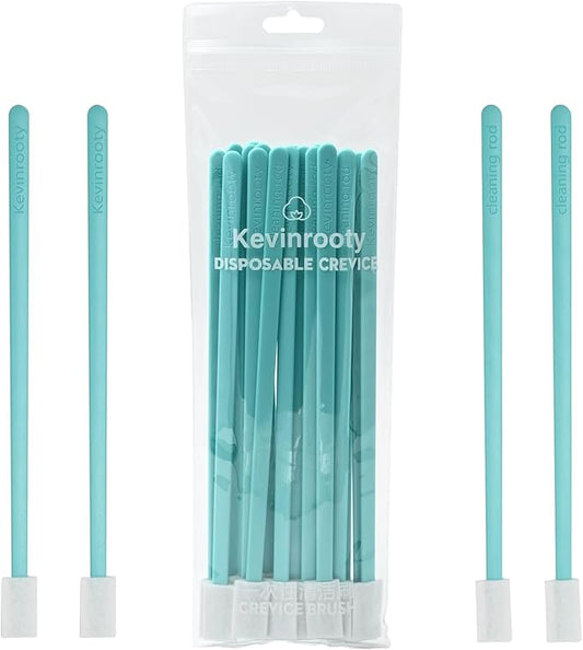 20PCS Crevice Cleaning Brush Tool Kit, Disposable Toilet Brush & Seat Cleaner (Blue)