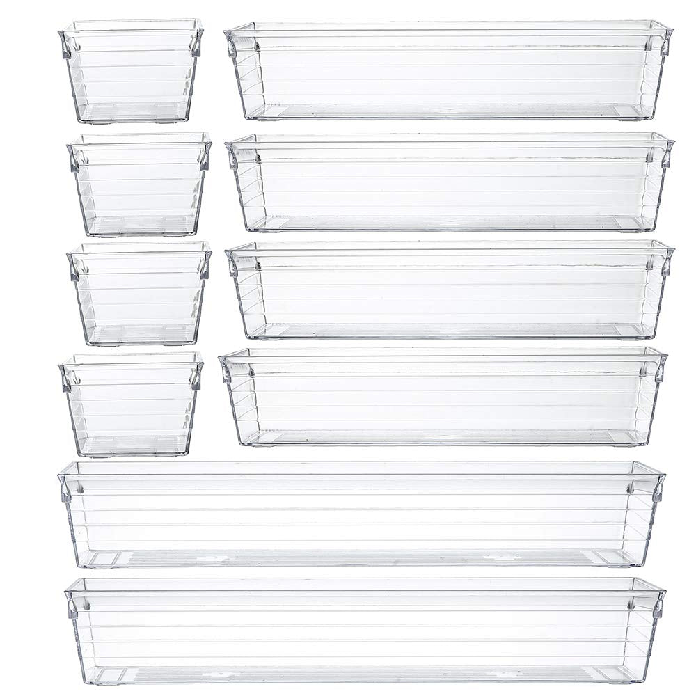Clear Plastic Drawer Organizer Tray for Vanity Cabin | All Products - Image 1