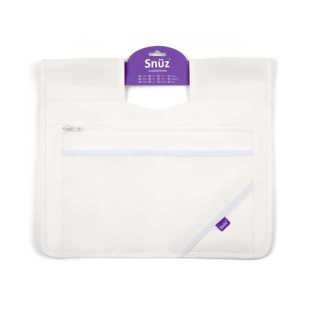 Snuz SnuzPod Hanging Diaper Caddy and Bedside Organizer, White - Image 1