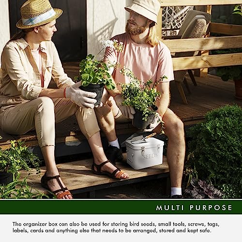 Garden Seed Storage Box with Dividers Seeds Packet | Home Organization - Image 6