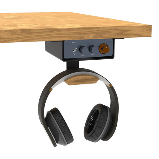 Under Desk Mount for Fosi Audio BT20A Pro with Beech Wood - Image 1