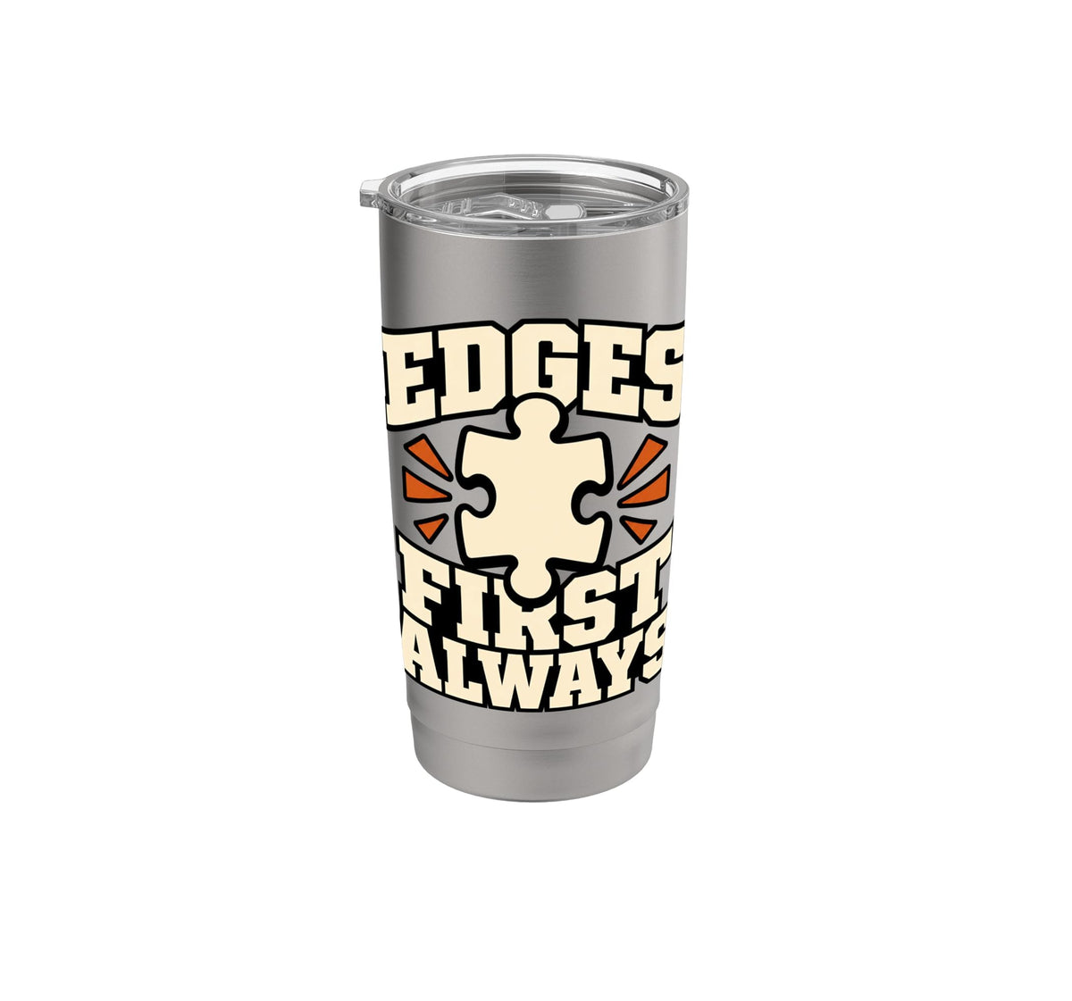 Jigsaw Puzzle Edges First Always Puzzle Lover Pieces Funny - Image 1