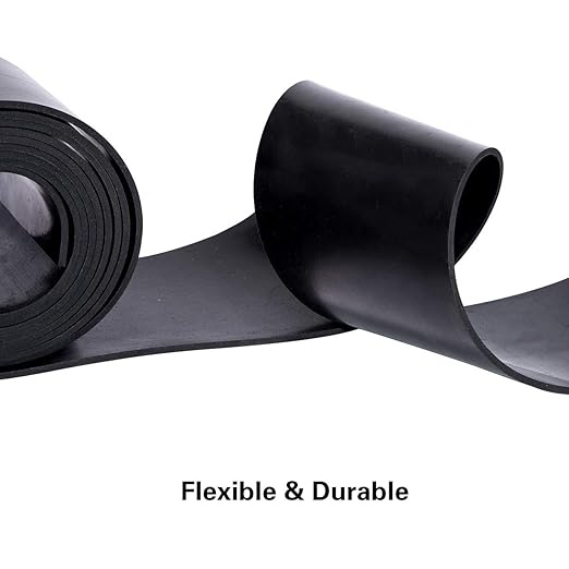 TORRAMI Neoprene Material Rubber Sheet Roll 1/8 (.125) inch T X 4 inch W X 10 Feet, DIY Gaskets for Sealing,Protection, Abrasion, Supports, Leveling, Bumpers