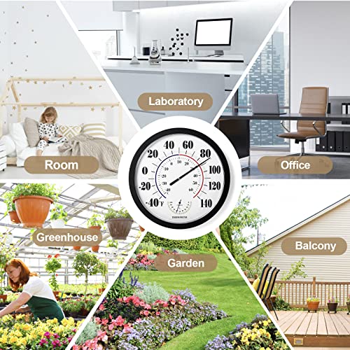 Indoor Outdoor Thermometer Wall Large Numbers Thermometer No - Image 4