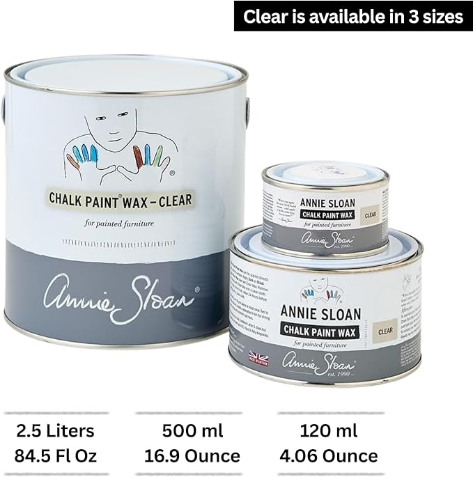 Annie Sloan Chalk Paint® Wax (120 mL, Black) - Protective Furniture Wax for Paintwork | Seals, Softens & Enhances Hand-Painted Finishes