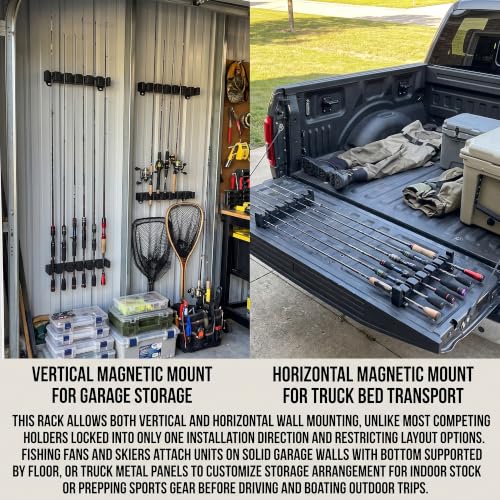 Upgraded 4 Strong Magnetic Fishing Rod Holder for Car | Garage Storage - Image 5