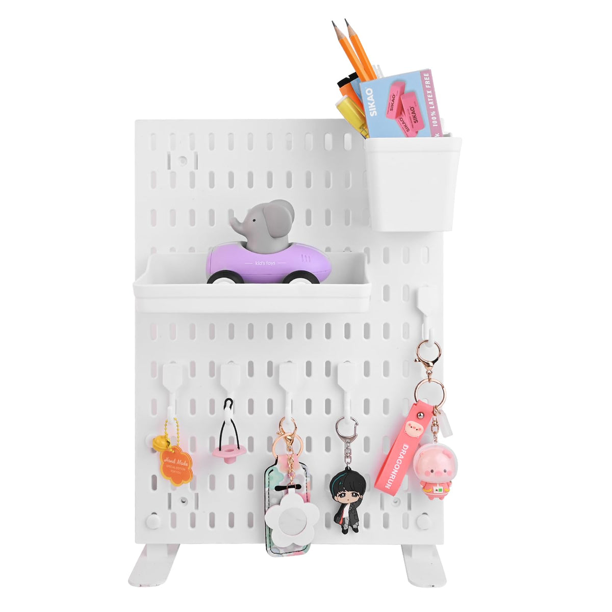 Desk Pegboard Combination Kit,Desk Organizer for Home Office - Image 1