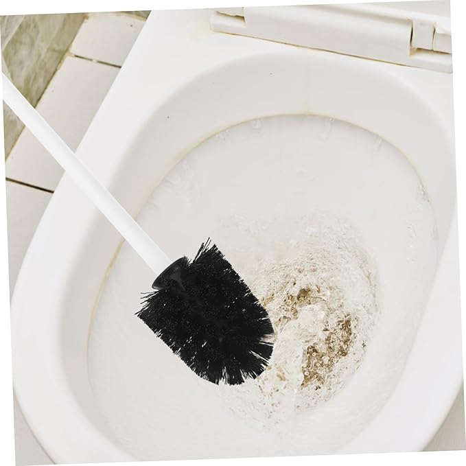 10pcs Toilet Brush Heads Replacement with Stiff Bristles Easy to Install Heavy Duty Scrubber Pack for Bathroom Cleaning Compatible with Handles Plastic Design for Home and Hotel