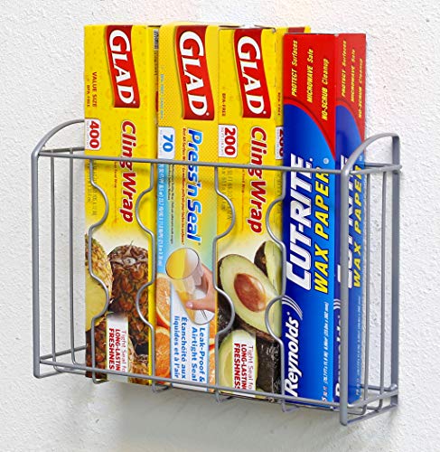 Simple Houseware Over Cabinet Door Organizer, Silver - Image 6