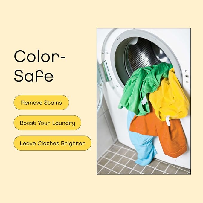 AspenClean Unscented Oxygen Bleach Powder | Color Safe Laundry Stain Remover | Bleach Alternative | EWG Verified™, Hypoallergenic, Non-Toxic | 45 Loads