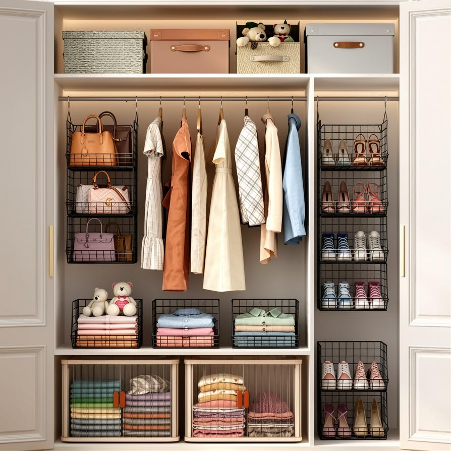 X-cosrack 4 Tier Hanging Closet Organizer Foldable H | All Products - Image 4