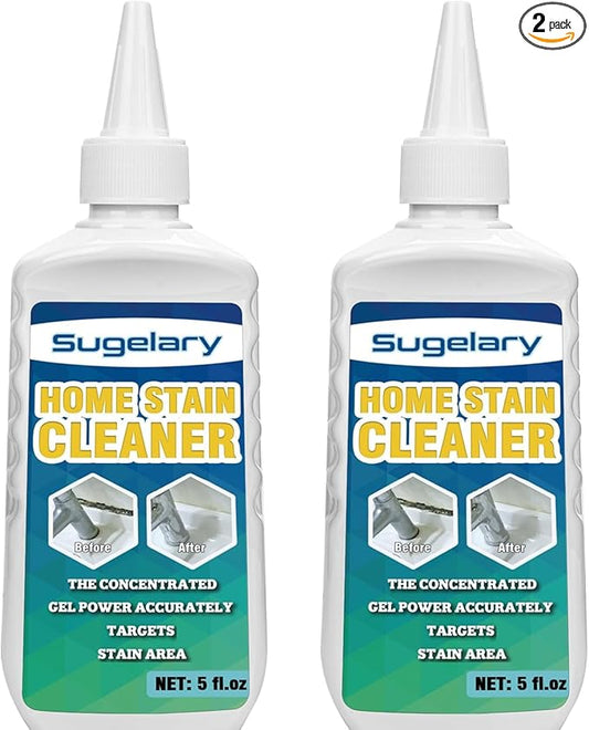 Sugelary Mold Stain Cleaner, 10 Fl oz All-Purpose Gel for Front Loader Seal, Household Cleaner Gel for Bathroom Grout, Sink, Shower, Caulk, Washing Machine Cleaning Solution