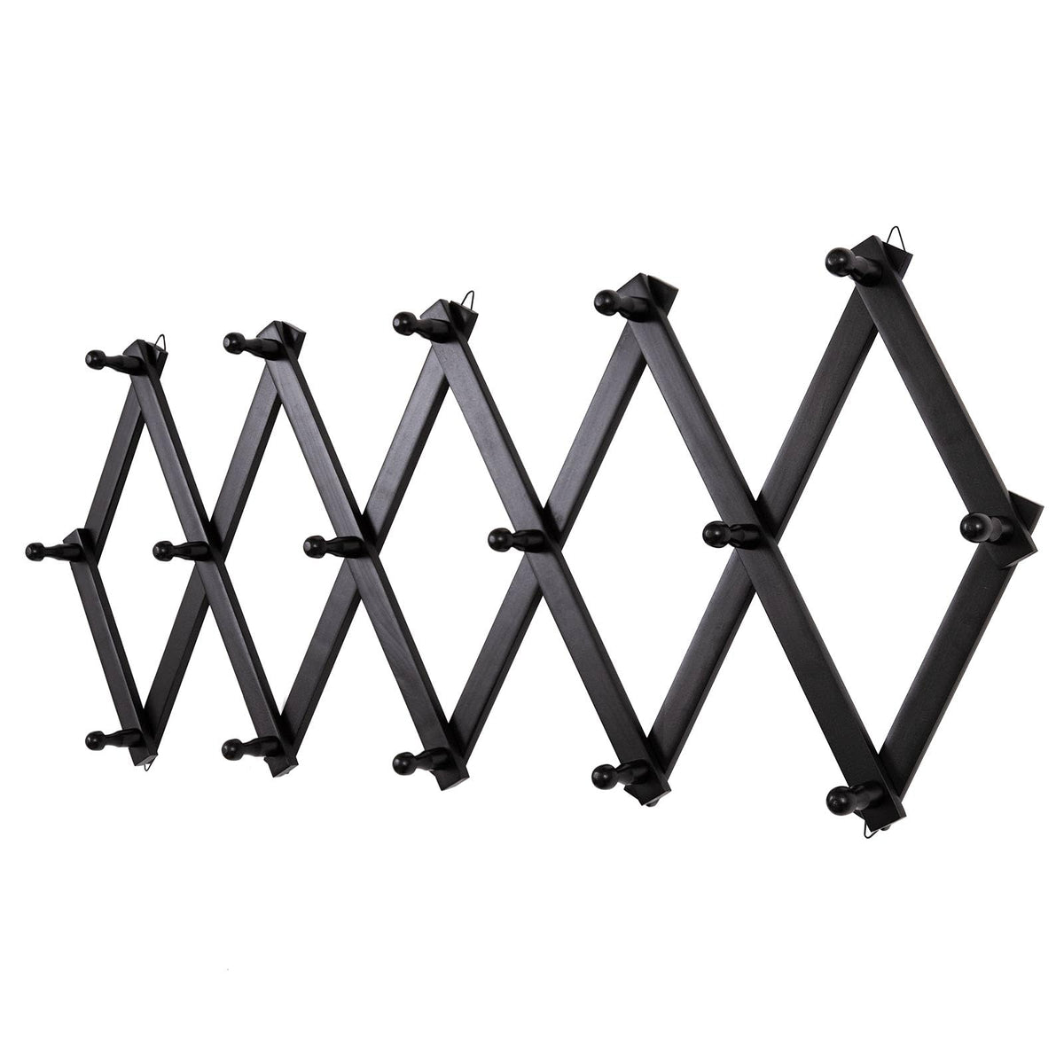 SCUNDA Accordion Wall Hanger with 16 Hooks, Wooden W | All Products - Image 1