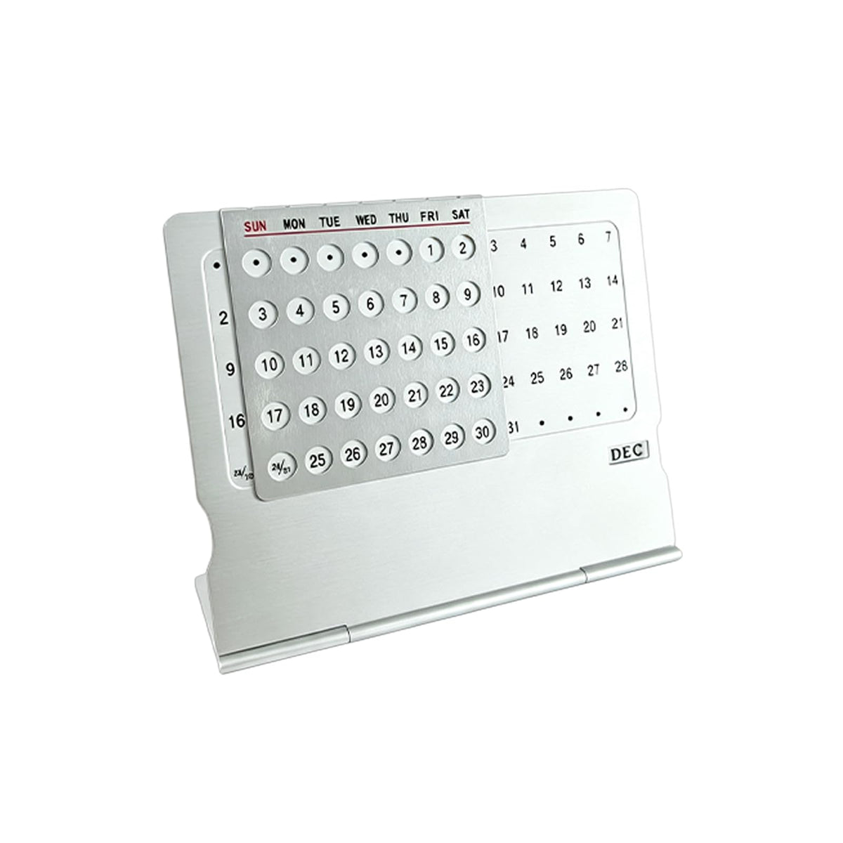 Adjustable Small Standing Desktop Calendar, Mini Desktop - Image 1