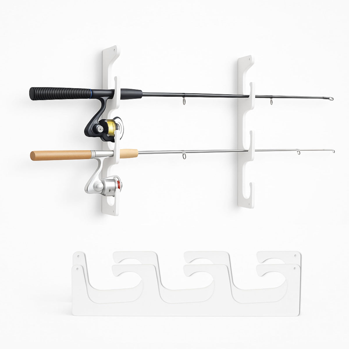 Made in The USA Fishing Rod/Pole Holder Rack Organizers | - Image 1