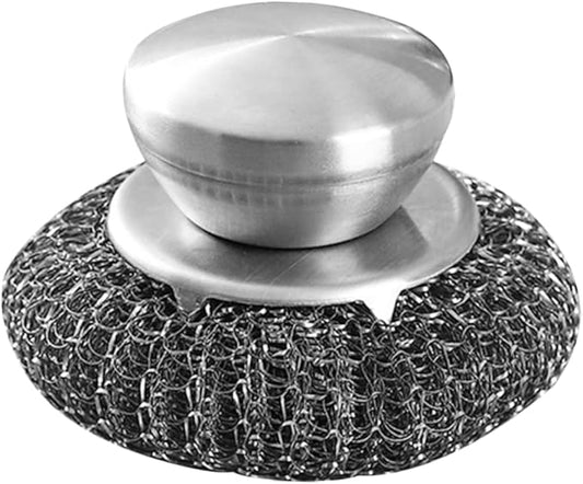 BBQ Grill Scraper Kitchen Metal Scrubber Steel Wool Dish Scrubber Stainless Steel Cleaning Pads Scrubber for Wash Sink and Stove