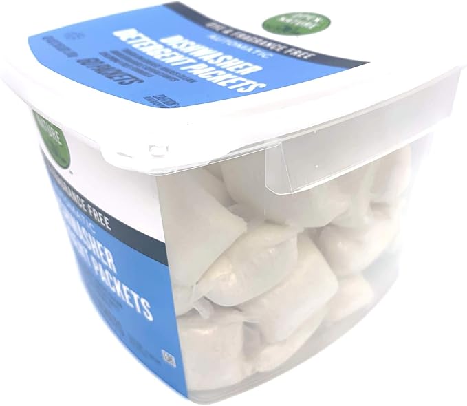 Open Nature Earth Friendly Dishwasher Detergent Packets, Biodegradable, Dye & Fragrance Free (60 Packets)