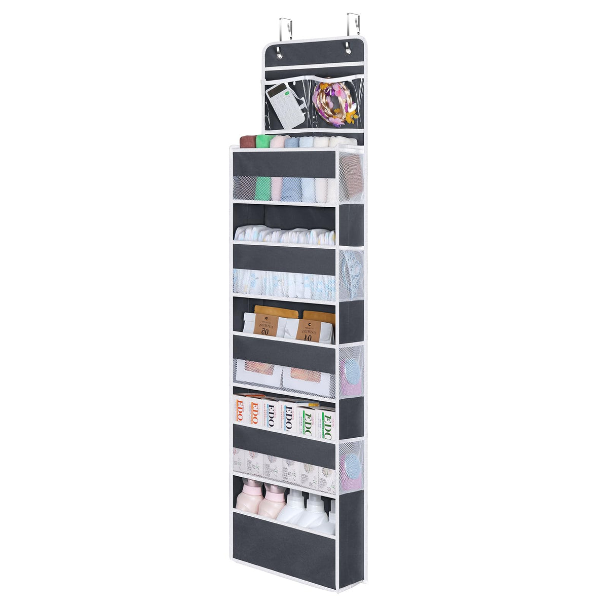Univivi Over the Door Organizer for Baby Essential, 6-shelf - Image 1