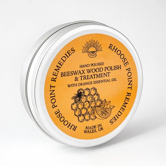 Beeswax Furniture Polish & Conditioner for Wood (Orange 3.4 Fl Oz) Enhances the Natural Beauty of Oak Pine Beech & More Seals & Protects for a Perfect Finish Bees Wax Polish Protects & Enhances