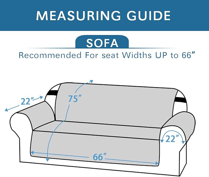 H.VERSAILTEX Reversible Quilted Sofa Cover Water Resistant Sofa Slipcover Washable Couch Cover with Non Slip Elastic Strap Furniture Protector for Kids, Dogs, Pets(Sofa, Taupe Brown/Beige)