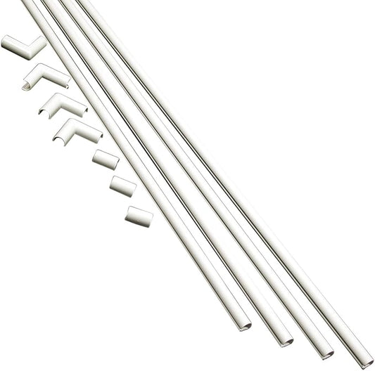 Legrand - Wiremold Kit Cordmate, Organizer and Hider, Cover, Concealer, and Protector for Wall, Single Cord, CMK10, Paintable