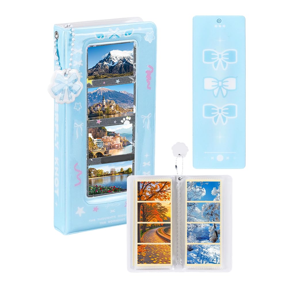 NBEADS Photo Booth Album with 80 Grid, Rectangle with Bowknot - Image 1