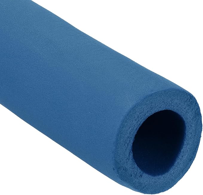PATIKIL 6.6Ft Long 2-3/8" (60mm) ID Pipe Insulation, 1 Pcs 25mm Thickness Rubber Foam Winter Freeze Protection Tube Fire Retardant for Water, Air Conditioning, Industrial Pipes, Blue