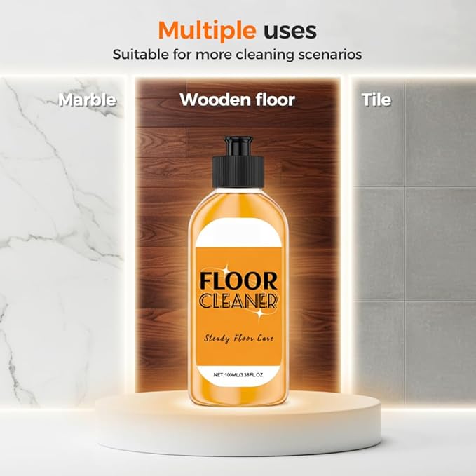 Hardwood Floor Cleaner, 2026 New Household Hardwood FloorCleaner for Mopping Home, Bathroom, Kitchen,Wood Floor Cleaners for Mopping Wood, Tile, Marble (1PC)
