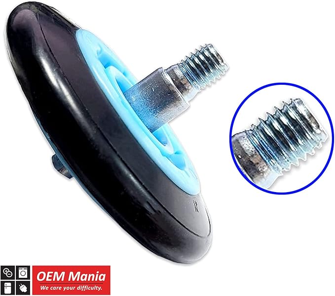 [DC97-16782A Roller OEM Mania] DC97-16782A 4-PACK NEW OEM Produced KOREAN ORIGIN for SAMSUNG Dryer Drum Roller Replacement Part DC97-07523A PS4221885 AP5325135