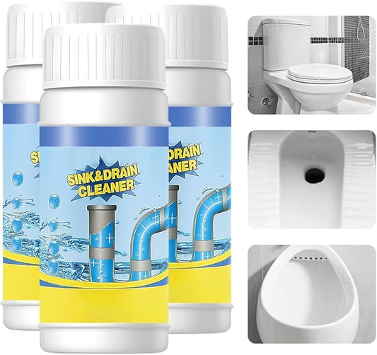 2026 New Multi-functional Sink & Drain Cleaner Powder Quick Foaming Heavy Duty Clog Remover for Kitchen Bathroom (3PCS)