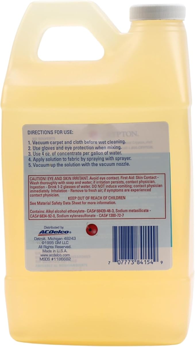 ACDelco GM Original Equipment 10-8025 Carpet and Upholstery Cleaning Concentrate - 67 oz