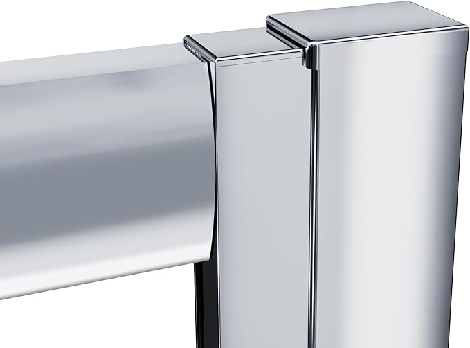 ELEGANT Corner Shower Enclosure For Bathroom 36 in.D x 36 in. W x 72 in. H, Double Sliding Shower Door with 1/4 in. Clear Glass, Chrome Finish (Shower Base Not Included)