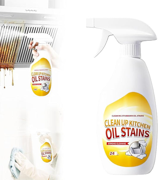 Heavy Duty Degreaser,New Upgrade Kitchen Heavy Duty Cleaner Spray Portable Degreasing Spray, All-Purpose Kitchen Pots and Pan Cleaner for Appliances Countertops Range Hoods (1, White)