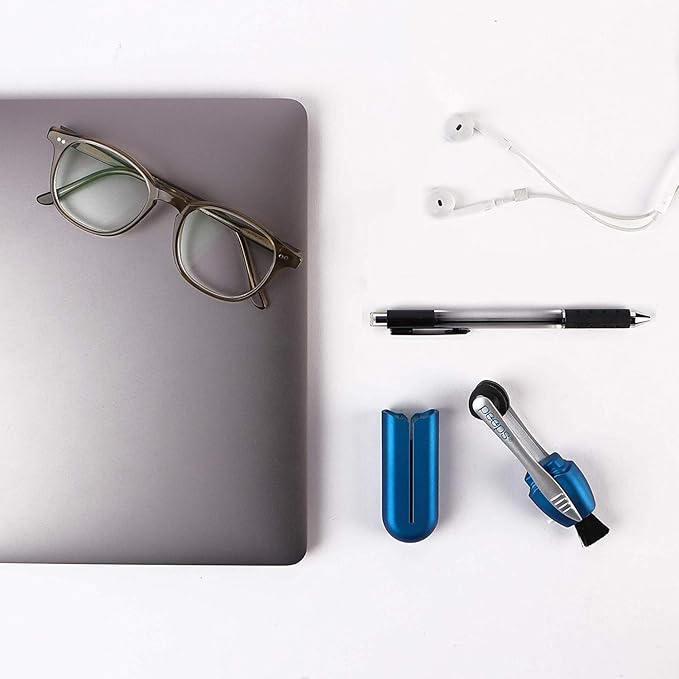 CarbonKlean Peeps Glasses Cleaner - for Eyeglasses, Reading Glasses, and More - Lens Cleaner with Carbon Microfiber Tech-Injected Purple-3 Count (Pack of 1)