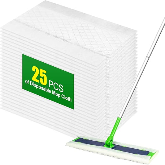 25 Count Heavy Duty Disposable Mop Refills for s.wiff.er Sweeper XL Mop - Designed for Hard Surfaces, Convenient Single-Use Cleaning Pads