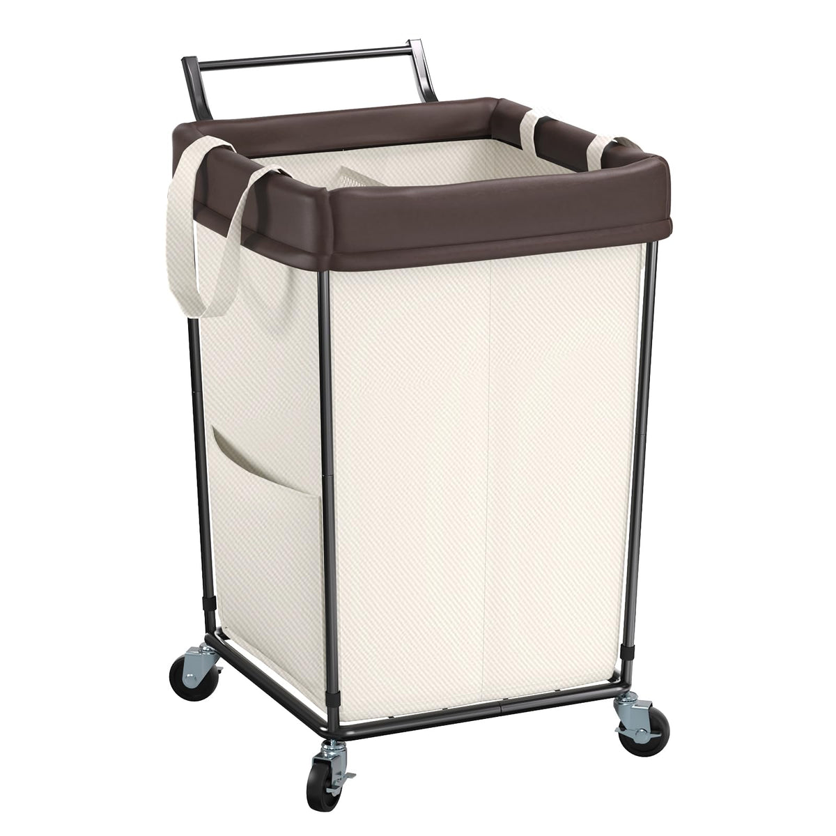 Rolling Laundry Hamper with Wheels and Handle, 160L - Image 1