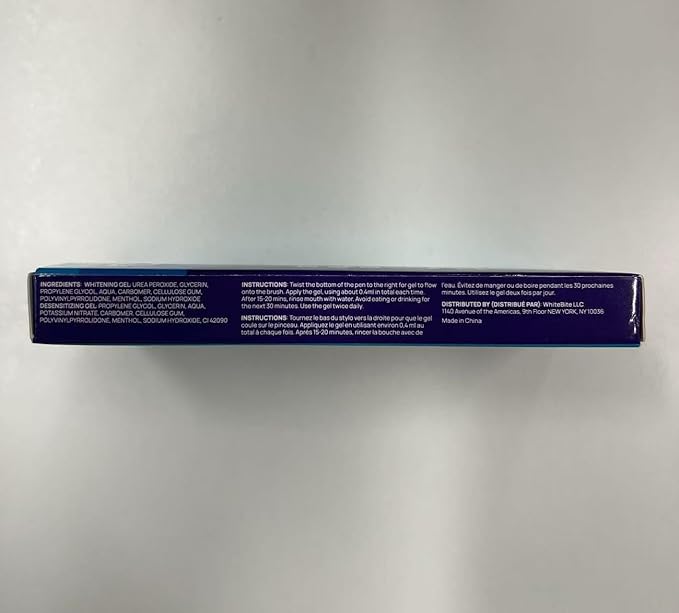 Whitebite Pro Teeth Whitening Pen Gel with 35% Carbamide Peroxide (Cool Mint)