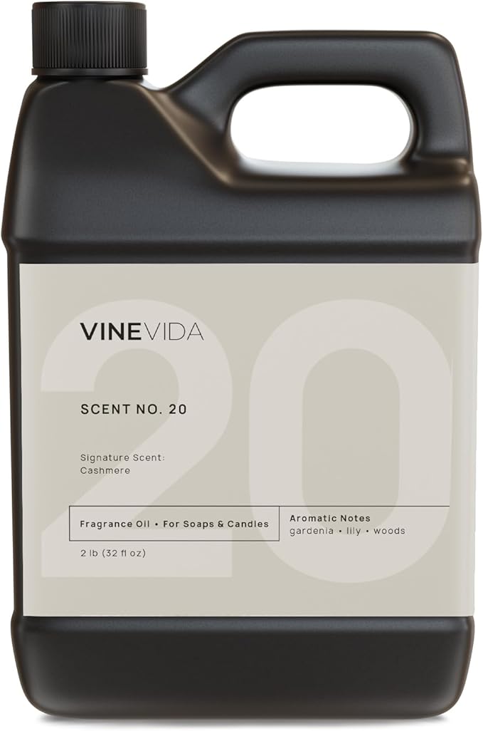 VINEVIDA [32oz] Cashmere Fragrance Oil for Candle Making and Soap Making - Premium Candle Scents for Soy Candles