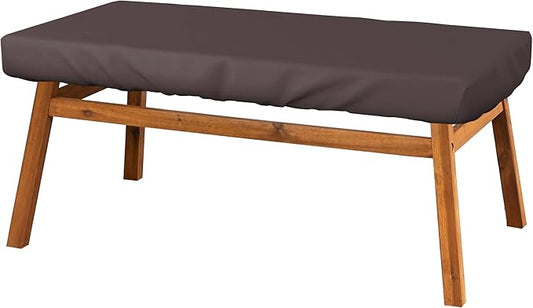 Covers & All Rectangle Table Top Cover, 12 Oz Waterproof UV & Weather Resistant Patio Table Cover, Outdoor Table Cover for Patio Furniture (75" L x 40" W x 5" H, Coffee)