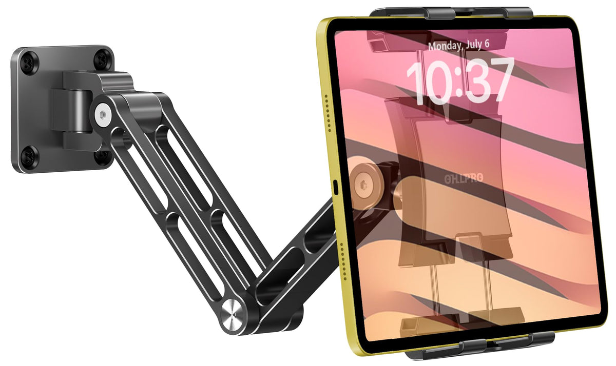 OHLPRO Tablet Wall Mount Holder, 360° Heavy Duty Aluminum iPad - Image 1