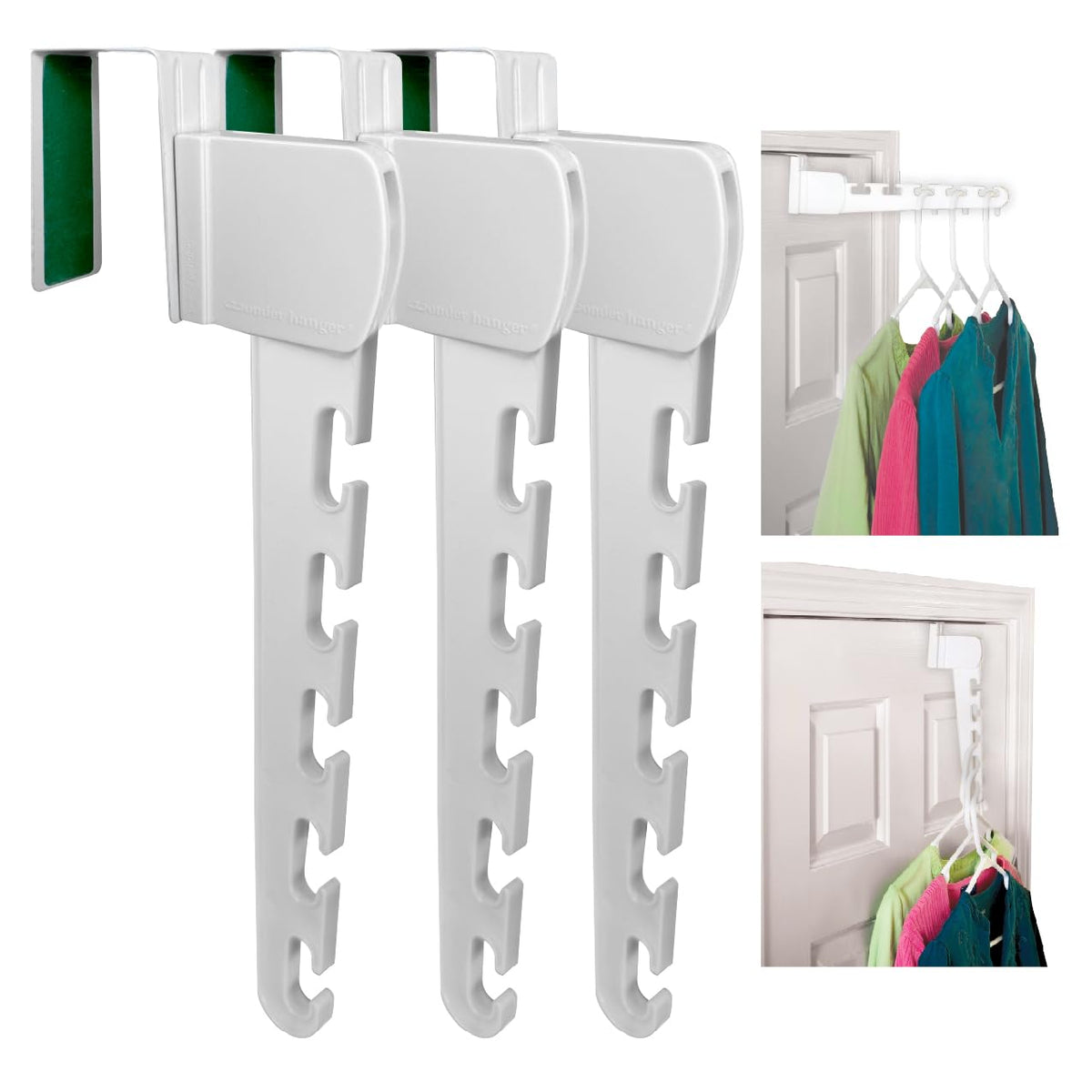 Wonder Hanger Over-the-Door Hanger Organizer, 3-Pack - Image 1