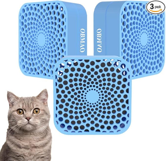 Odor Eliminator for Pets | Cat Litter Deodorizer, Chemical-Free & Unscented, 99% Effective Odor Neutralizer for Litter Box, Cat Litter Box, Fridge, Car & Closet (3-Pack)