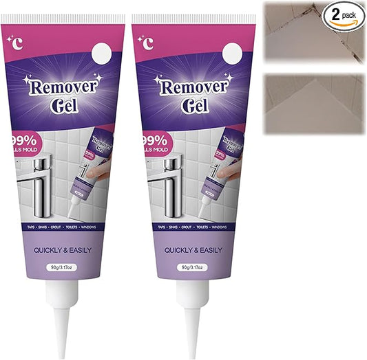 2Pcs Cleaning Remover Gel, Powerful Household Cleaning Gel, Suitable for Bathroom and Kitchen Tile Gaps, Multi-Surface Remover Gel, Safe Formula That Does Not Damage Surface