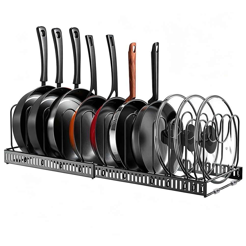 BUYGOO Expandable Pots & Pans Organizer, Pan Rack fo | All Products - Image 1