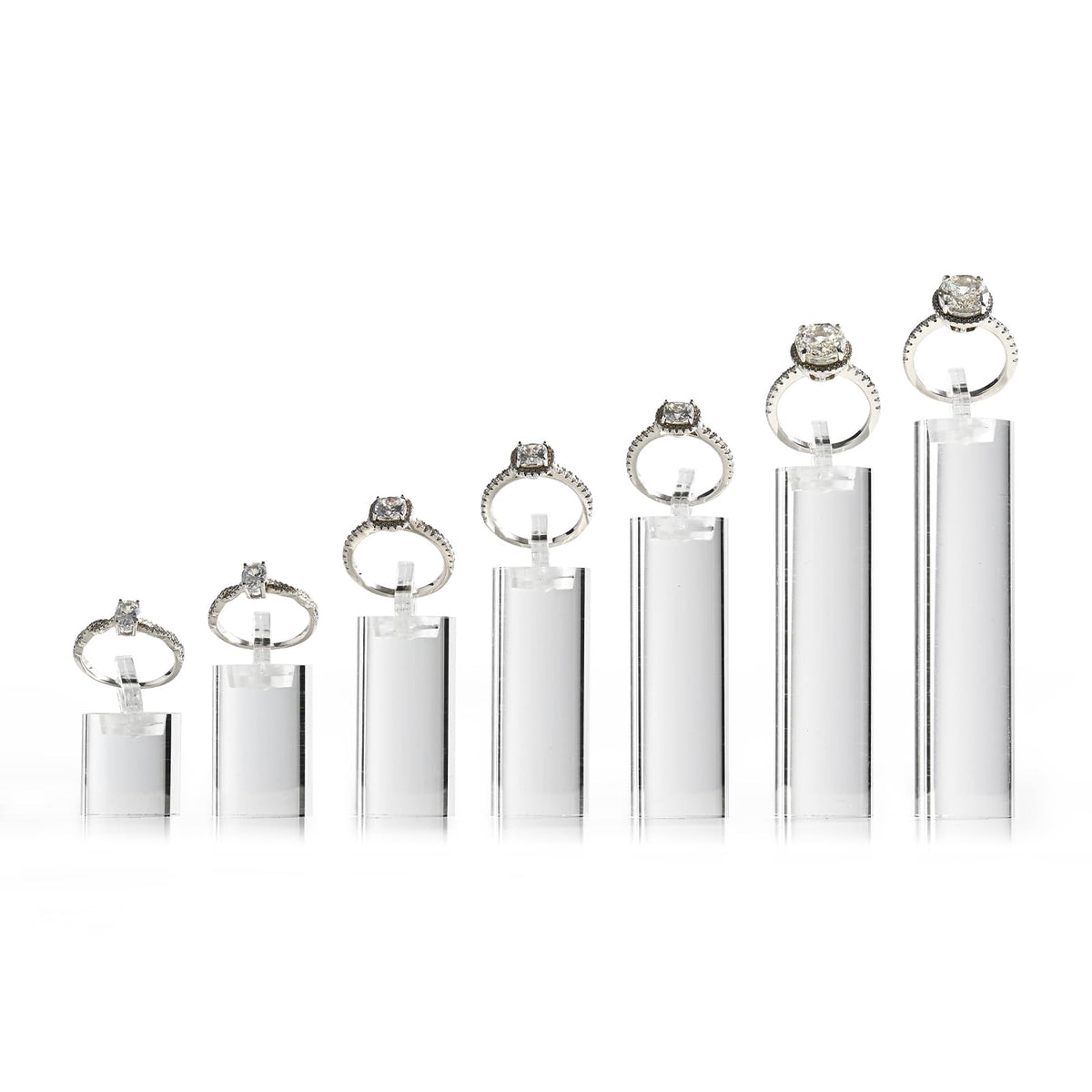 Oirlv Jewelry Display Stand Ring Showcase Transparent Acrylic 7 - Image 1