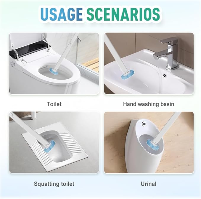 Disposable Toilet Brush, 2026 New Toilet Cleaning Supplies, Wall Mounted Toilet Bowl Cleaner Brush, Toilet Brush Holder, Toilet Bowl Brush and Holder Set (6pcs Lemon Flavor)