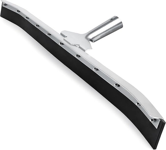 DSV Standard Curved Floor Squeegee 36’’, Rubber Blade Garage Squeegee, Taper Pole Connection - Handle Sold Separately for Tiles, Concrete and Asphalt