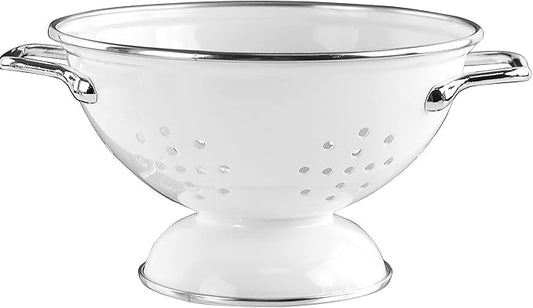 Calypso Basics by Reston Lloyd Powder Coated Enameled Colander, 1 Quart, White