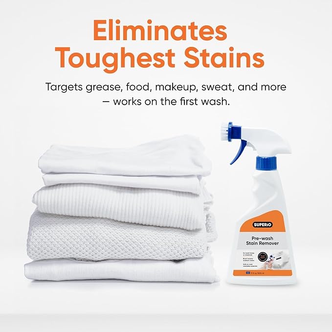 Pre-Wash Stain Remover Spray with Brush, Colered Cloth Detergent, Garment Cleaning Stain Cleaner, 2 Pack