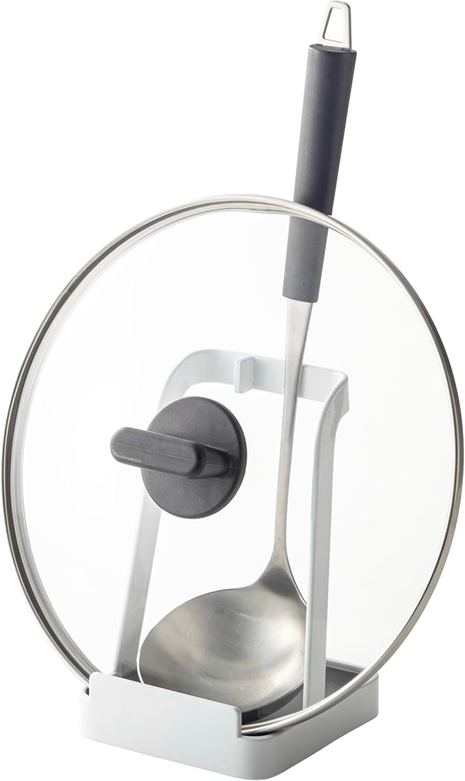 YAMAZAKI Home Tower Ladle Holder - Lid Stand For Utensils In Kitchen - Steel